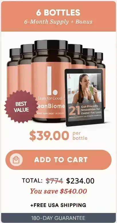 leanbiome six bottle buy